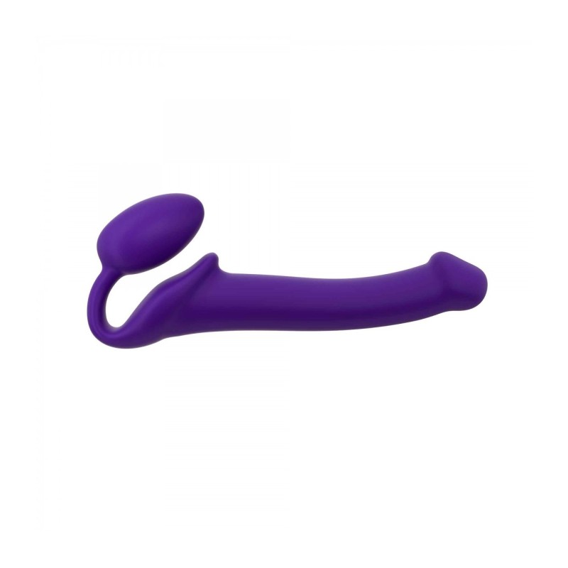Ham Dildo Strap-On Flexibil Siliconă Moale Violet M