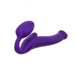 Ham Dildo Strap-On Flexibil Siliconă Moale Violet M