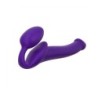 Ham Dildo Strap-On Flexibil Siliconă Moale Violet M