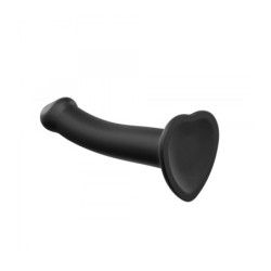 Gode avec ventouse compatible harnais double densité flexible noir L