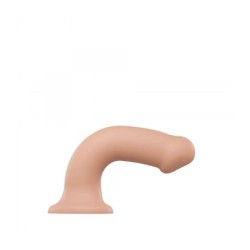 Dildo S prisesko, primeren za uporabo z naramnicami, dvojna gostota, fleksibilen, XL