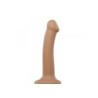 Dildo Z Przyssawką Kompatybilny Z Uprzężą Dual Density Elastyczny Cukierkowy M