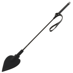 Zwarte siliconen zweep 60cm