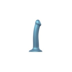 Dildo Monodensitat Blau Metal·litzat M