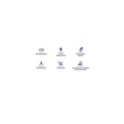 Arreio Duplo Vibr Usb Flexível Silicone C/ Controlo Violeta Xl