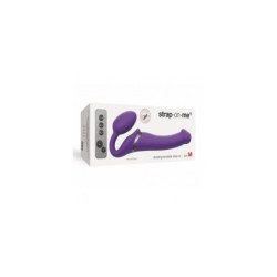 Arreio Duplo Vibr Usb Flexível Silicone C/ Controlo Violeta Xl