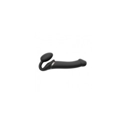 Arnés Doble Vibr Usb Flexible Silicona C/ Mando Negro M