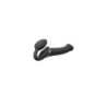 Arnés Doble Vibr Usb Flexible Silicona C/ Comandament Negre L