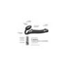 Arreio Duplo Vibr Usb Flexível Silicone C/ Comando Preto G