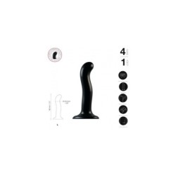 Silikona Dildo Stimulators G-punkta P/M Melns L