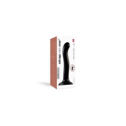 Gode en silicone stimulateur point P/G Noir S