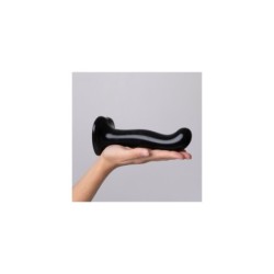 Gode en silicone stimulateur point P/G Noir S