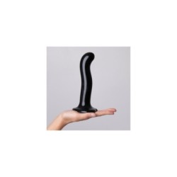 Dildo Silicona Estimulador Punto P/G Negro S