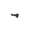 Dildo Silicona Estimulador Punto P/G Negro S