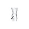 Dildo Silicona Estimulador Punto P/G Negro S