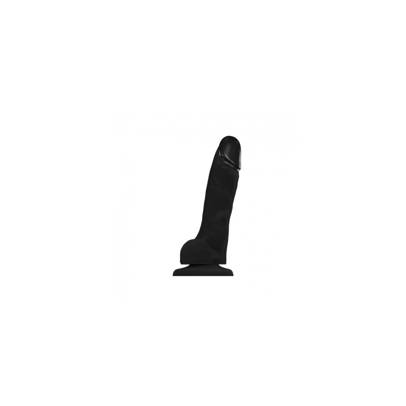 Reālistisks Melns Mīksts Silikona Dildo L