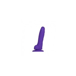 Pene Realístico Silicona Suave Morado S