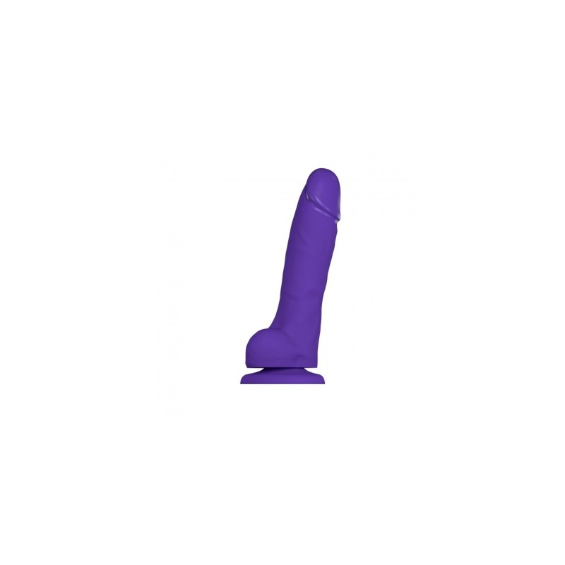 Realistični penis od mekanog silikona ljubičasti Xl