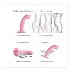 Tappande Dildo Våg Rosa