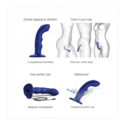 Dildo cu Vibrații Wave Albastru