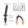 Dildo Swtich Plug-In Realistisk Sort L