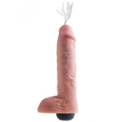 11'' Squirting Cock With Balls Light