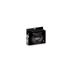 Collare Premium Con Anello Nero/Rosso