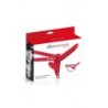 Punane silikoonist topelt Strap-On rakmed 155 cm