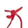 Imbracatura Strap-On Doppia Rossa Silicone 155 Cm