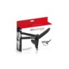 Must Silikoonist Topelt Strap-On Rakmed 155 Cm