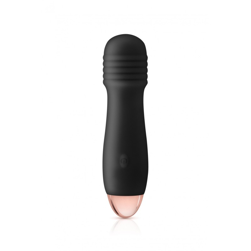 Mini Silikonový Dobíjecí Vibrátor Joystick Černý