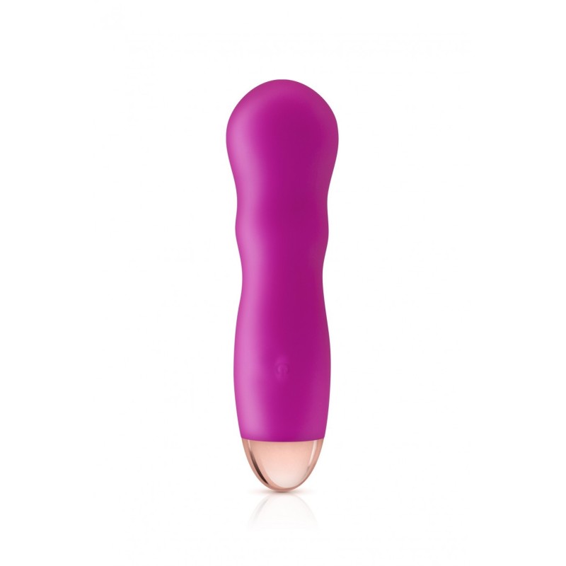 Mini Vibrator Silicon Reîncărcabil Twig Roz