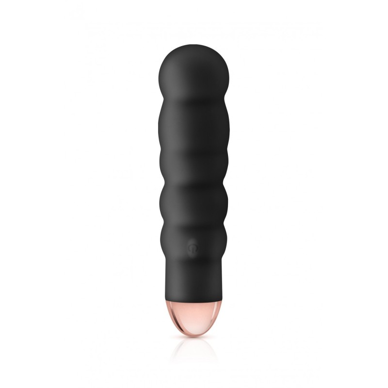 Mini Silikónový Nabíjateľný Vibrátor Giggle Čierny