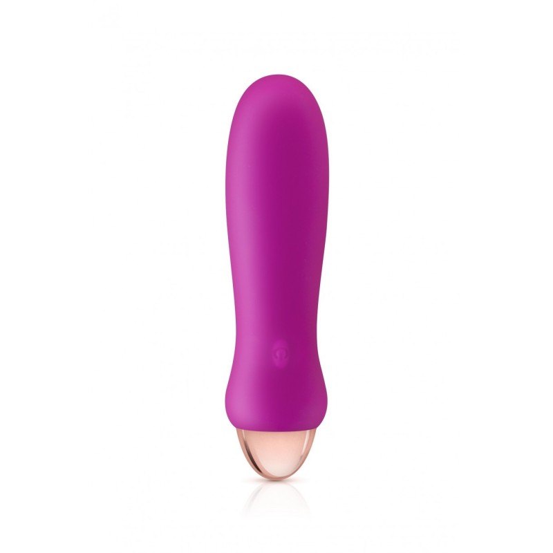 Mini Vibrador de Silicone Recarregável Sugador Rosa