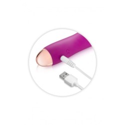 Mini Oplaadbare Siliconen Vibrator Clitoriszuiger Roze