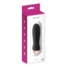 Mini Vibrator Silikonski Polnilni Sesalni Črn