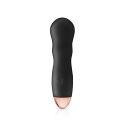 Mini Silikonový Dobíjecí Vibrátor Twig Černý