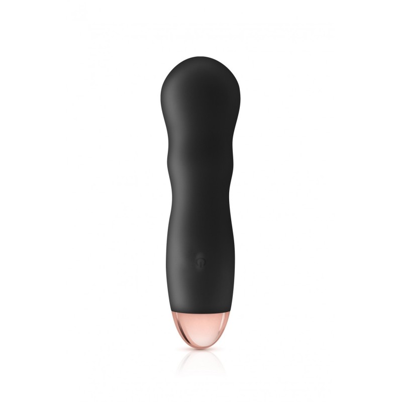 Mini Silikonový Dobíjecí Vibrátor Twig Černý