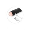 Mini Silikonový Dobíjecí Vibrátor Twig Černý