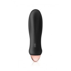 Mini Vibrador Silicona Recargable Rocket Negro