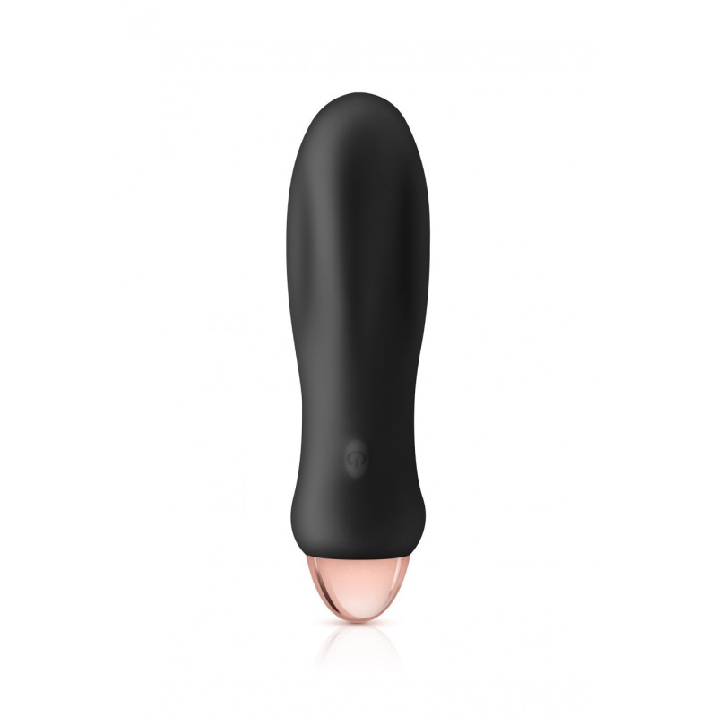 Mini Oplaadbare Siliconen Vibrator Rocket Zwart