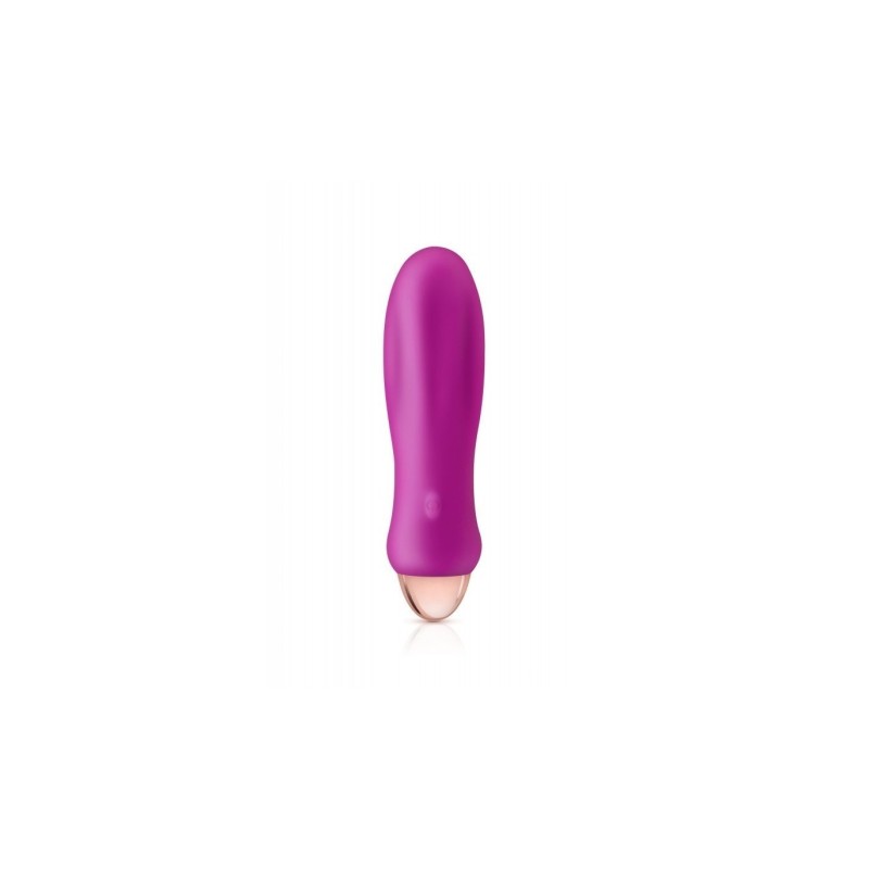 Mini Vibrator Silicon Reîncărcabil Rocket Roz