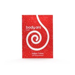 Vandens pagrindo lubrikantas braškių skonio 100 vienadozių po 4 ml