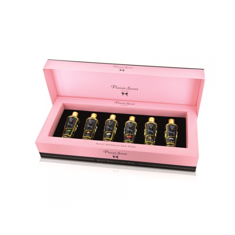 Coffret Plaisir Secret 6 Huiles de Massage 30 Ml