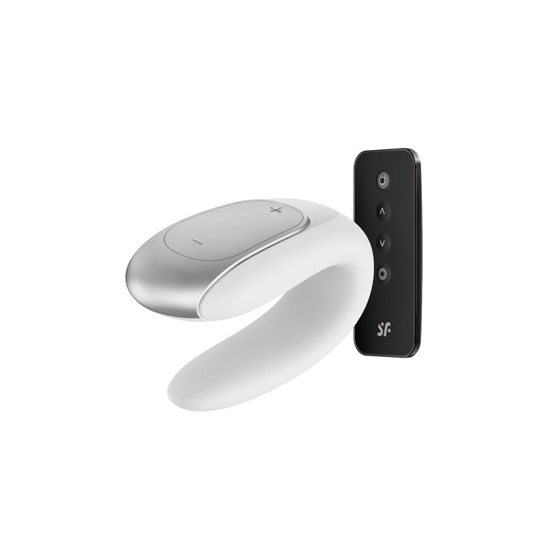 Satisfyer Double Fun m/ Fjernbetjening og App Hvid