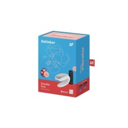 Satisfyer Double Fun m/ Fjernbetjening og App Hvid