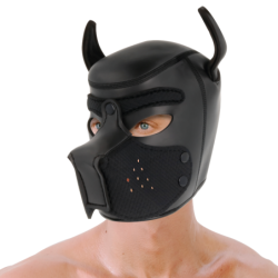Máscara Cão de Neoprene com Focinho Removível L
