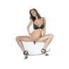 Vibrator Strap-On Damengeschirr 14 Cm Grau