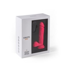 Vibrador Realístico R12" Rosa 14,4Cm C/ Controlo Remoto