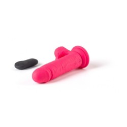 Reālistisks vibrators R12" Rozā 14,4Cm Ar Tālvadības Pulti